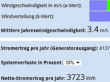 Online-Rechner für Kleinwindanlagen