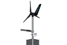 Autarker Multifunktions-Mast durch Solar- und Windenergie inklusive Fernüberwachung Autarker Multifunktionsmast