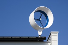 Kleinwindenergieanlage auf Hausdach