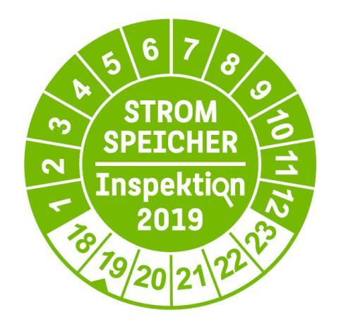 Stromspeicher-Inspektion 2019