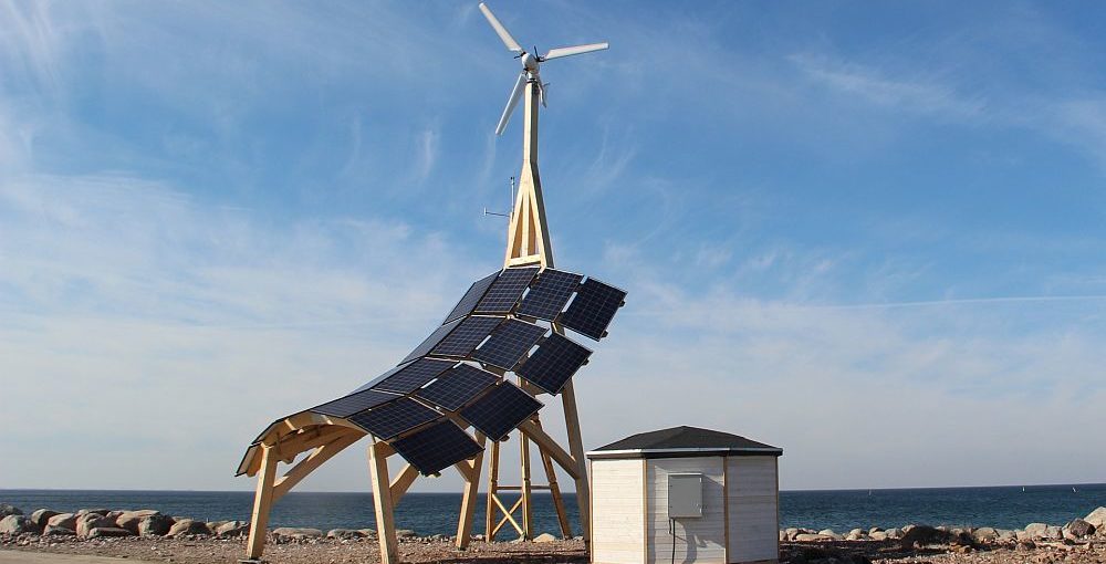 SolarKleinwindKraftwerk als modulare Systemlösung Kleine