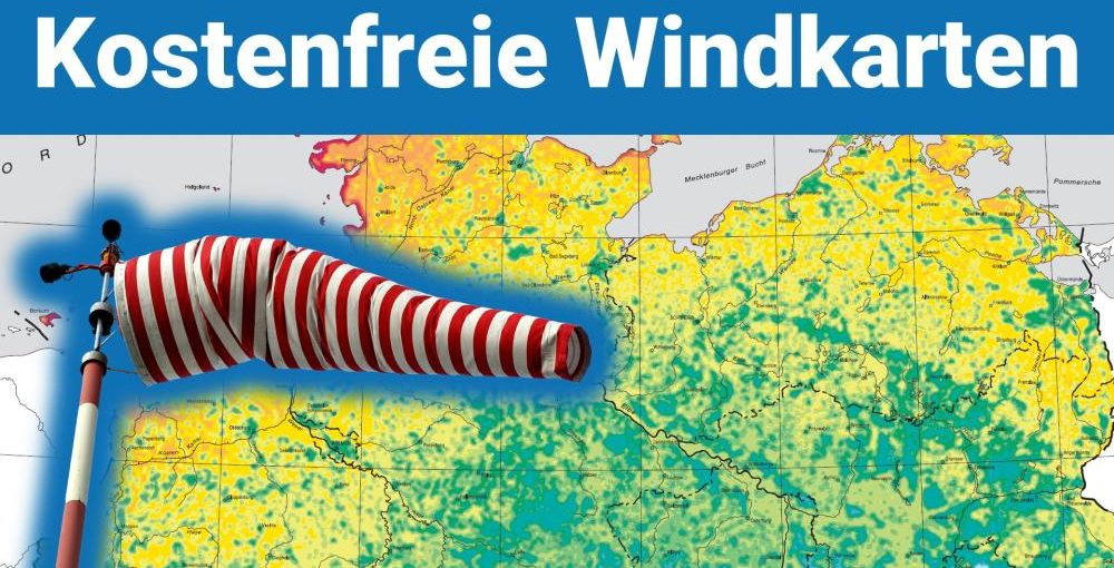 Kostenfreie Windkarten für Kleinwindanlagen richtig nutzen