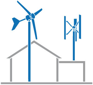 vertikale windkraftanlage, Vertikales Windrad - GVG 600W slim