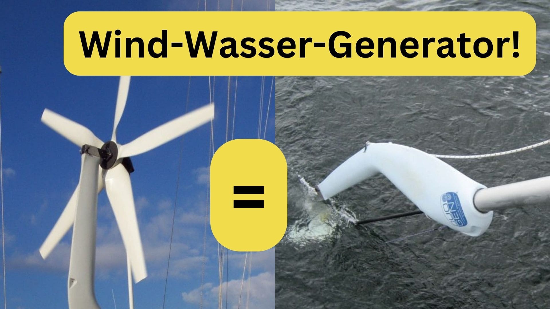 DuoGen Wind-Wassergenerator Segelyachten
