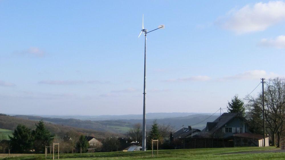 Private Kleinwindanlage im Mittelgebirge